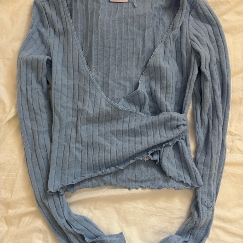 out from under lila brushed rib wrap top